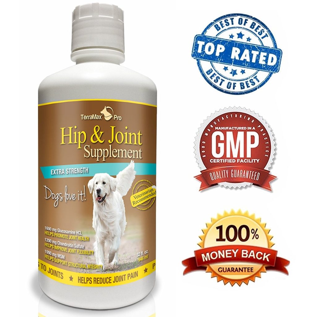TerraMax Pro Hip and Joint Supplement for Dogs Liquid Glucosamine